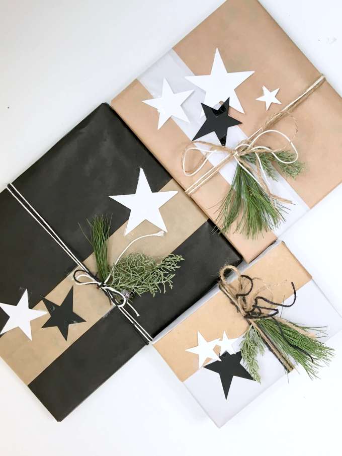 DIY-Ideen: Geschenke kreativ verpacken für Weihnachten mit Packpapier 